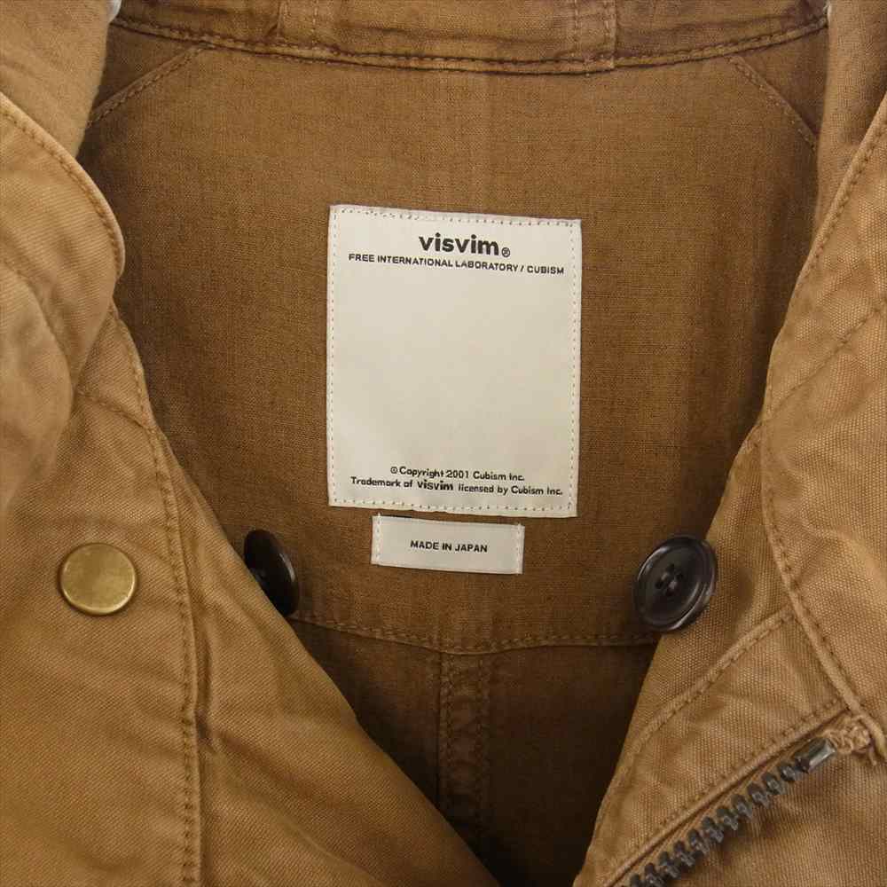 VISVIM ビズビム 15AW 0115205013022 TOWNSEND COAT DMGD フーデッド ミリタリー モッズコート ブラウン系 2【中古】
