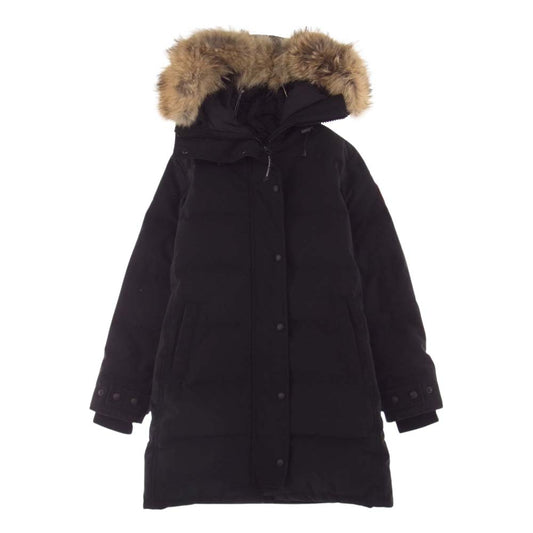 CANADA GOOSE カナダグース 3802LA 国内正規品 サザビーリーグ SHELBURNE PARKA シェルバーン パーカ ファーフード付き ダウンジャケット ブラック系 XS【中古】