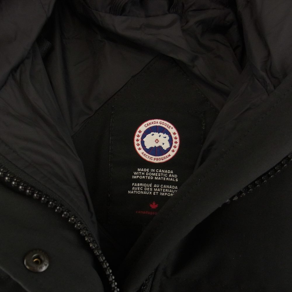 CANADA GOOSE カナダグース 3802LA 国内正規品 サザビーリーグ SHELBURNE PARKA シェルバーン パーカ ファーフード付き ダウンジャケット ブラック系 XS【中古】