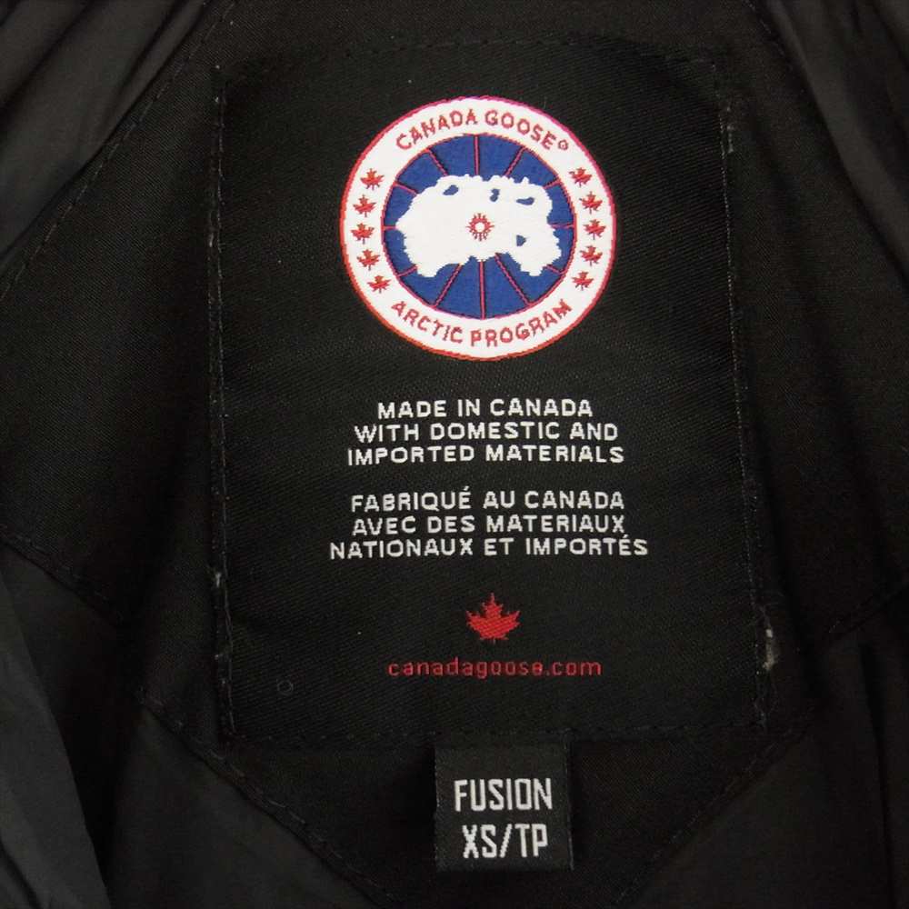 CANADA GOOSE カナダグース 3802LA 国内正規品 サザビーリーグ SHELBURNE PARKA シェルバーン パーカ ファーフード付き ダウンジャケット ブラック系 XS【中古】
