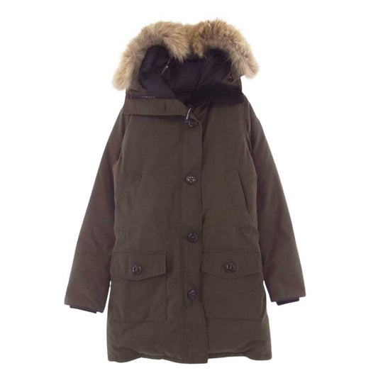 CANADA GOOSE カナダグース 2600JL R 国内正規品 グリフィンタグ BRONTE PARKA ブロンテ パーカ ファーフード付き ダウンジャケット カーキ系 M【中古】