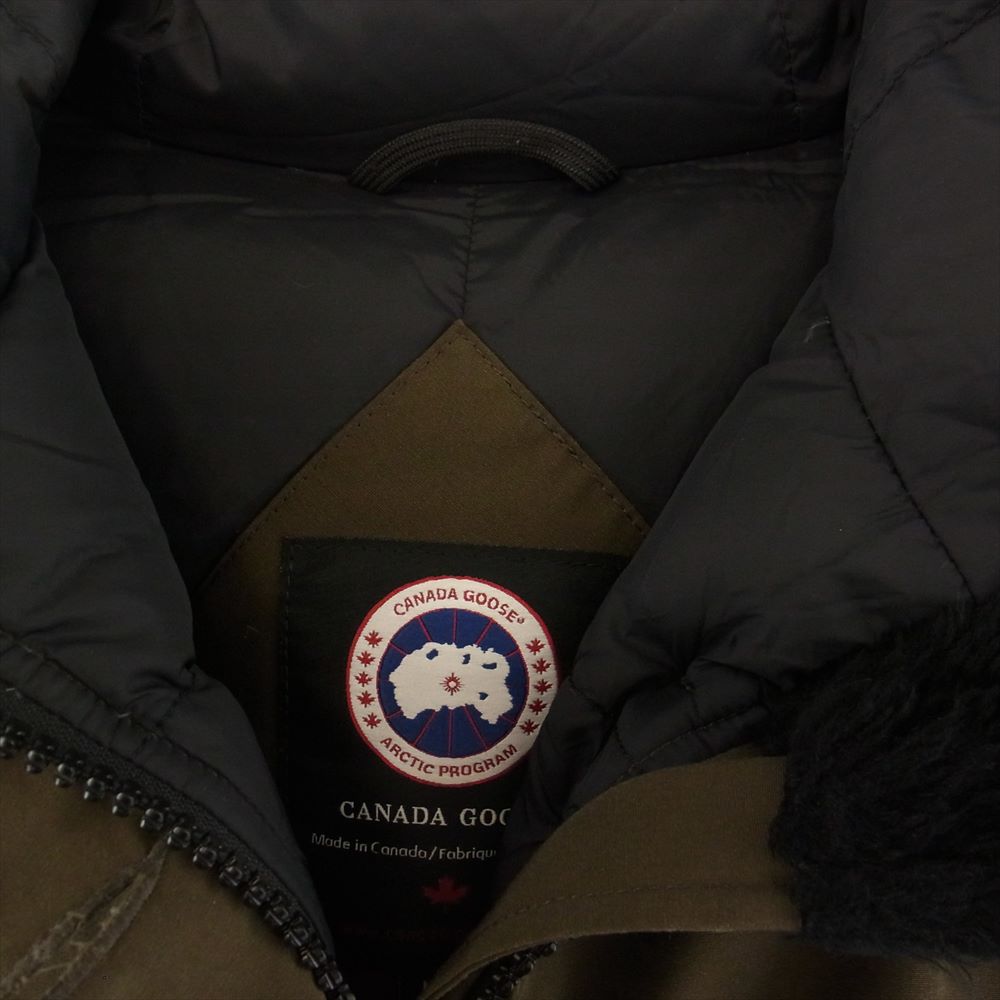 CANADA GOOSE カナダグース 2600JL R 国内正規品 グリフィンタグ BRONTE PARKA ブロンテ パーカ ファーフード付き ダウンジャケット カーキ系 M【中古】