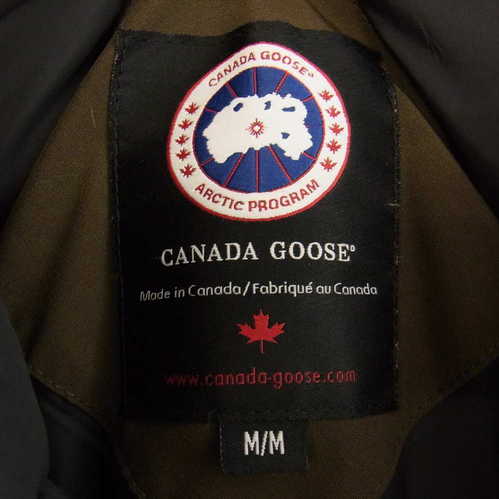 CANADA GOOSE カナダグース 2600JL R 国内正規品 グリフィンタグ BRONTE PARKA ブロンテ パーカ ファーフード付き ダウンジャケット カーキ系 M【中古】