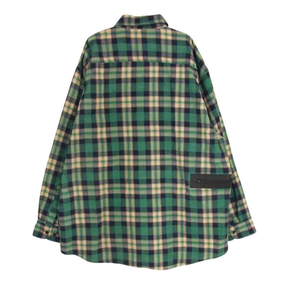 セブンバイセブン 800-2250149 Outdoor products rework pocketable shirts ネル シャツ グリーン系 F【新古品】【未使用】【中古】