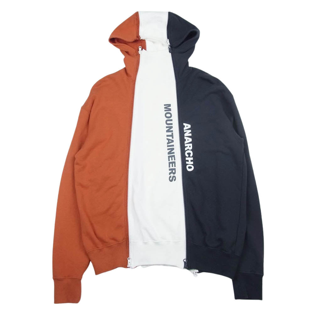 MOUNTAIN RESEARCH マウンテンリサーチ MTR-3232 4 ZIP PARKA ジップパーカー 切替え フーディー マルチカラー系 S【中古】