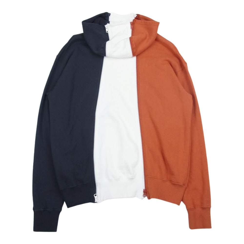 MOUNTAIN RESEARCH マウンテンリサーチ MTR-3232 4 ZIP PARKA ジップパーカー 切替え フーディー マルチカラー系 S【中古】