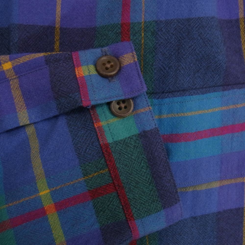 ブラウン バイ ツータックス B26-S003 Stand collar スタンドカラー シャツ small パープル系 S【新古品】【未使用】【中古】