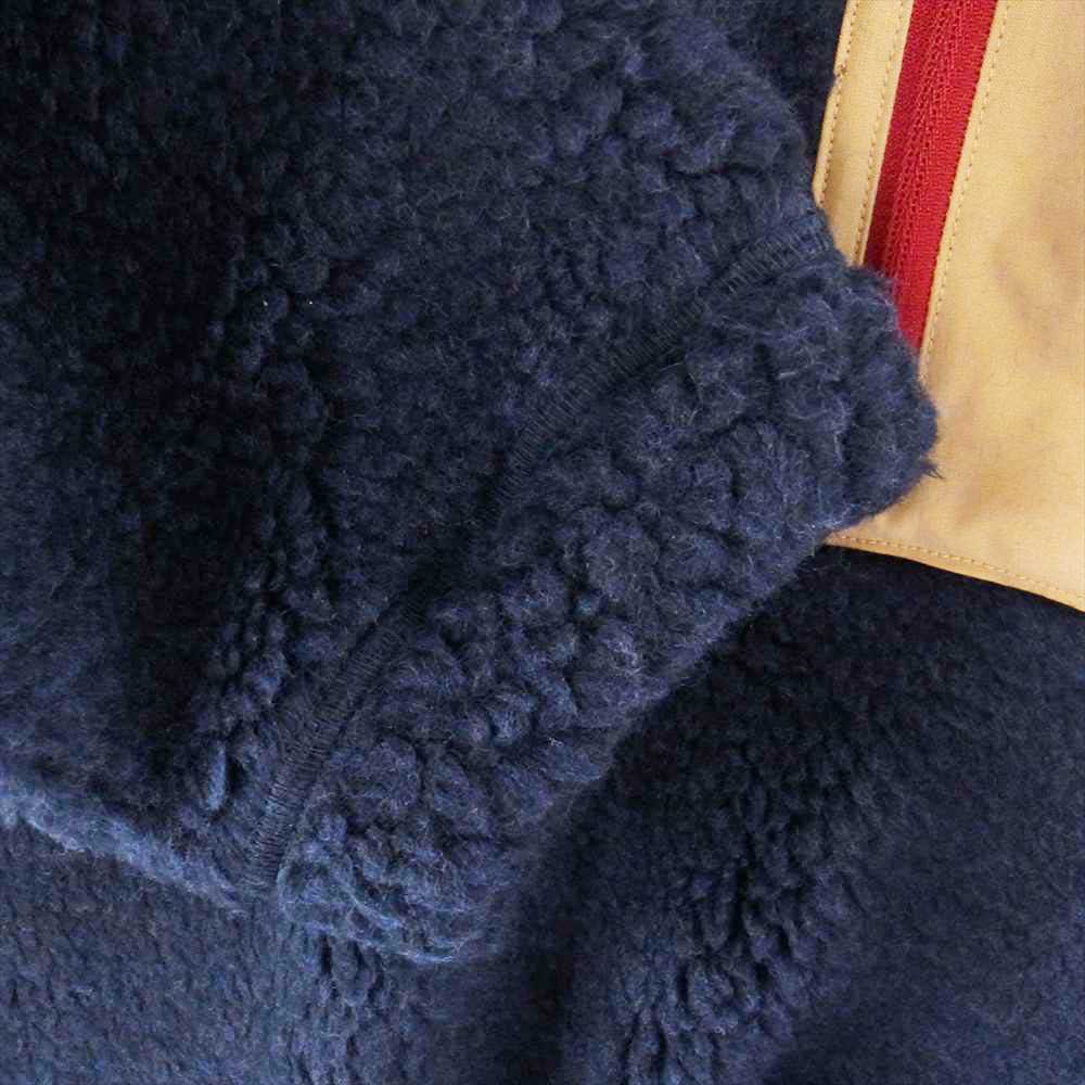 BROWN by 2-tacs ブラウンバイツータックス B24-RA002 RA Crew ウール フリース パイル プルオーバー ジャケット large ネイビー系 L【新古品】【未使用】【中古】