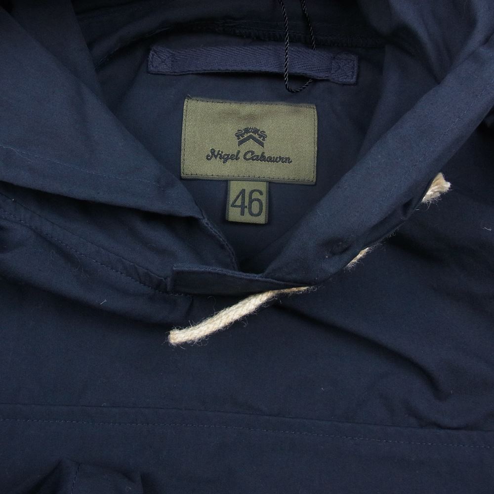 Nigel Cabourn ナイジェルケーボン 50s ANORACK COTTON NYLON NAVY アノラック パーカー ジャケット 46 ネイビー系 46【新古品】【未使用】【中古】