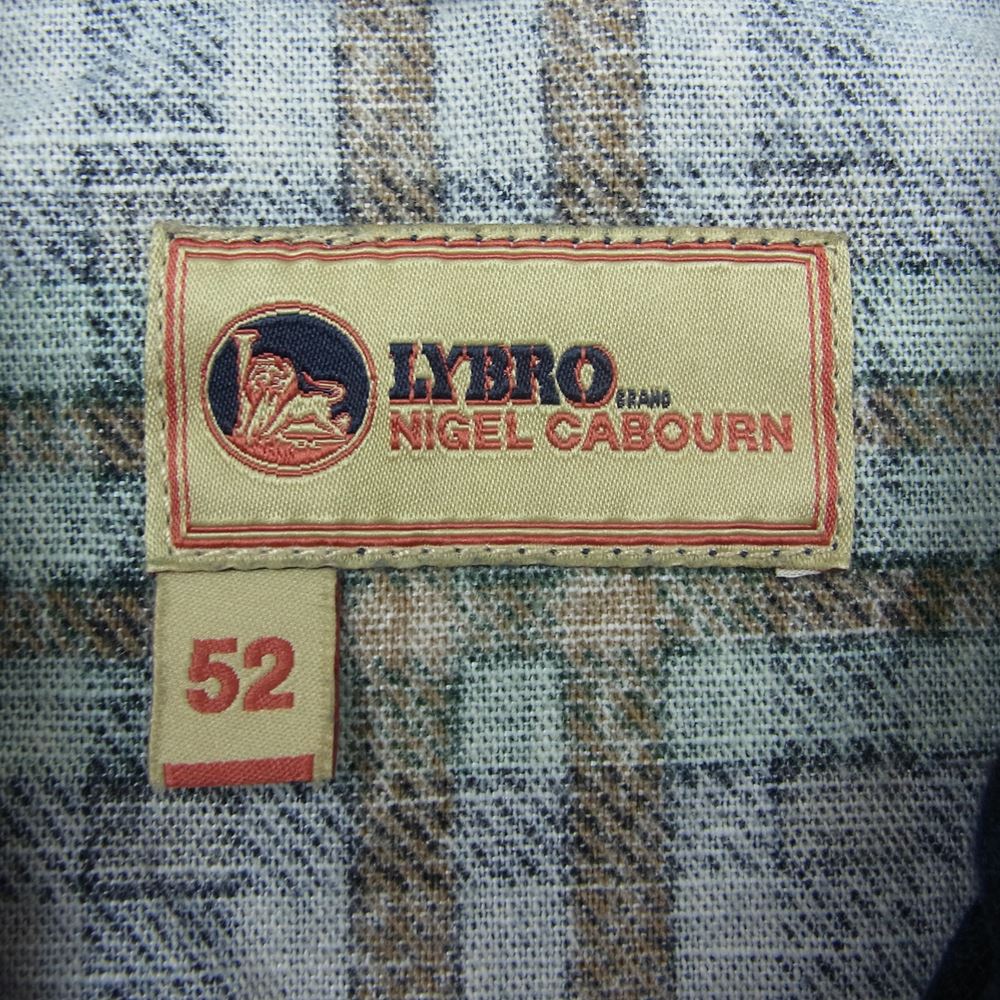 Nigel Cabourn ナイジェルケーボン LYBRO JK-53 SHORT FLIGHT JK CHECK ジャケット ネイビー系 52【新古品】【未使用】【中古】