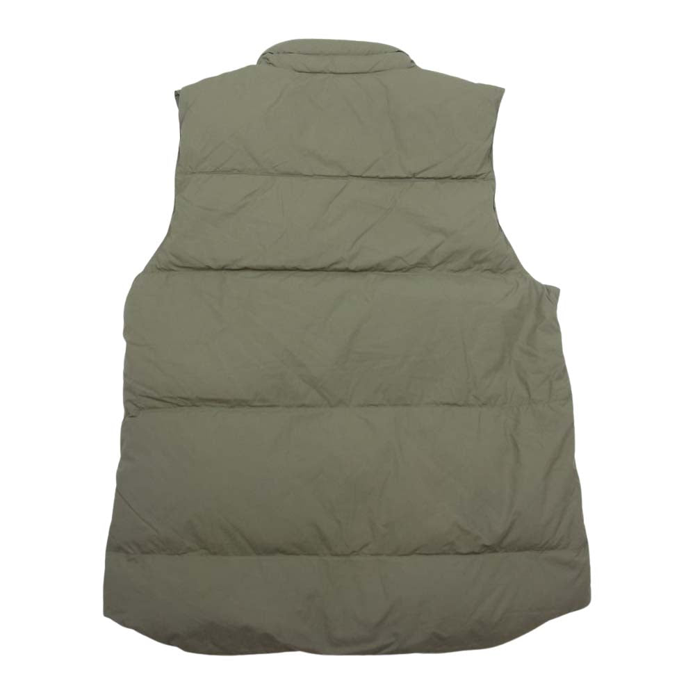 snowpeak スノーピーク recycle nylon ripstop down vest  リサイクル ナイロン リップストップ ダウン ベスト ベージュ系 S【新古品】【未使用】【中古】