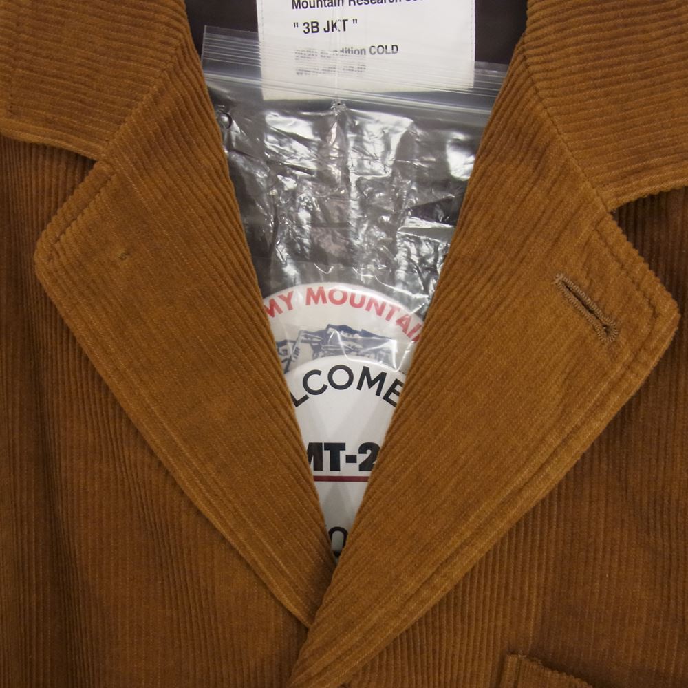 MOUNTAIN RESEARCH マウンテンリサーチ MTR-3098 3B JKT コーデュロイ ジャケット ブラウン系 L【中古】
