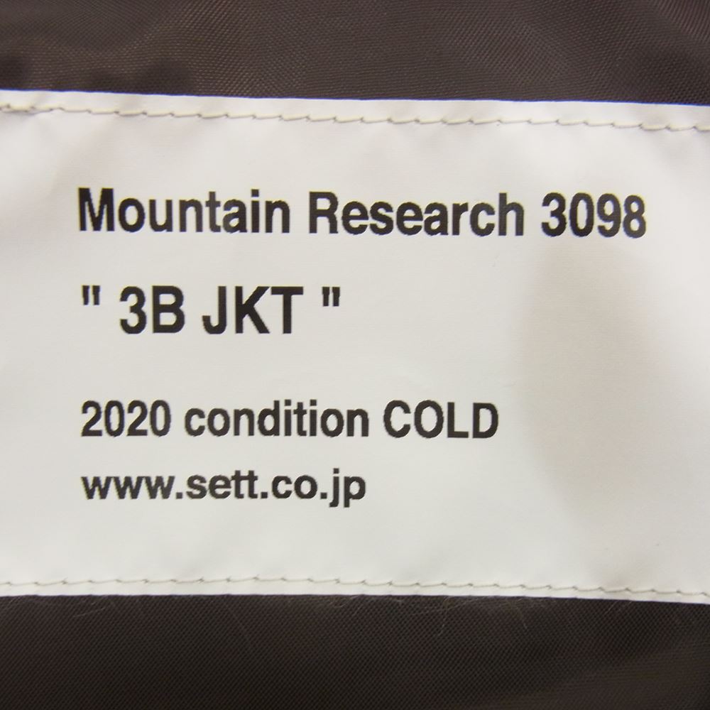 MOUNTAIN RESEARCH マウンテンリサーチ MTR-3098 3B JKT コーデュロイ