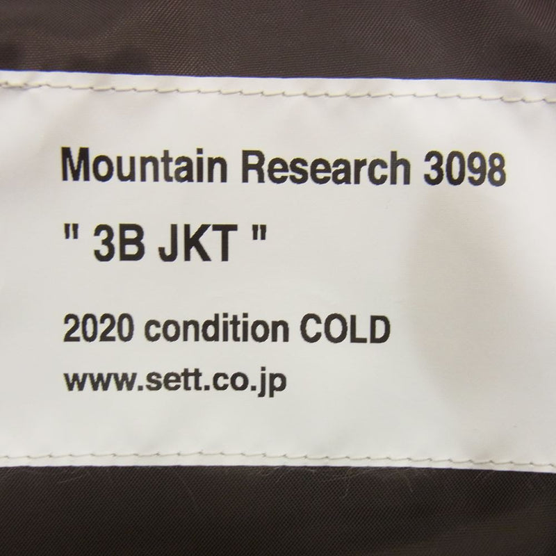 MOUNTAIN RESEARCH マウンテンリサーチ MTR-3098 3B JKT コーデュロイ ジャケット ブラウン系 L【中古】