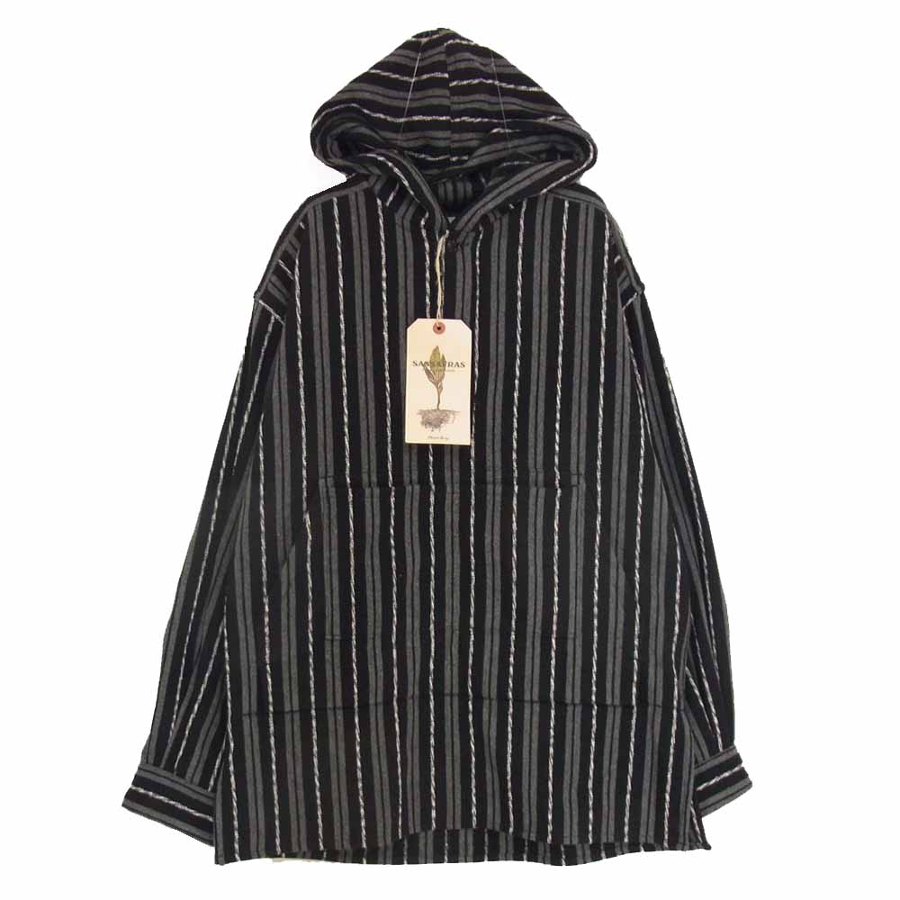 SASAFRAS ササフラス SF-191528 Landscaper Shell Bud Half Blanket ランドスケーパーシェルバドハーフ ブランケット ジャケット ブラック系 S【新古品】【未使用】【中古】