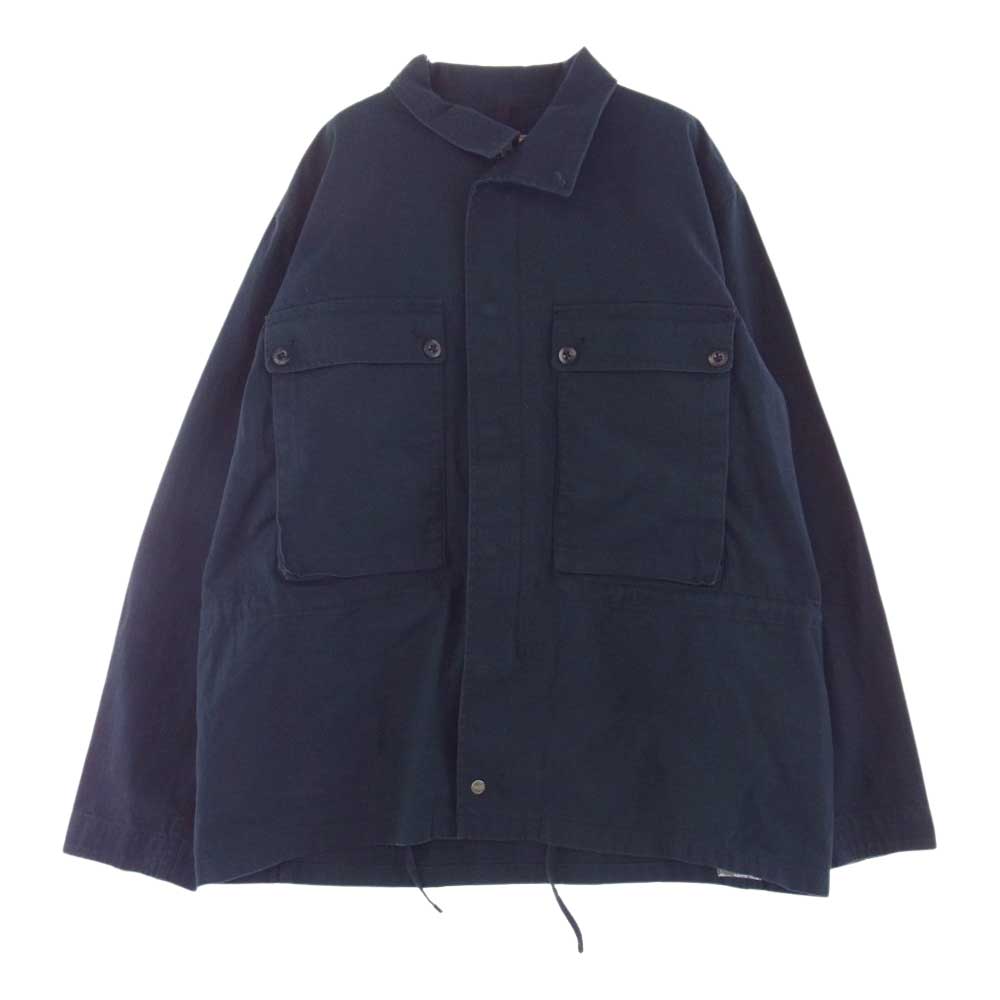 Nigel Cabourn ナイジェルケーボン  NCOS-AW21-JK LYBRO JK-54 ZIP MILITARY JK HB ライブロ ミリタリージャケット ネイビー系 52【新古品】【未使用】【中古】