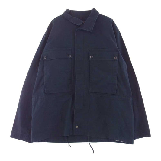 Nigel Cabourn ナイジェルケーボン  NCOS-AW21-JK LYBRO JK-54 ZIP MILITARY JK HB ライブロ ミリタリージャケット ネイビー系 52【新古品】【未使用】【中古】