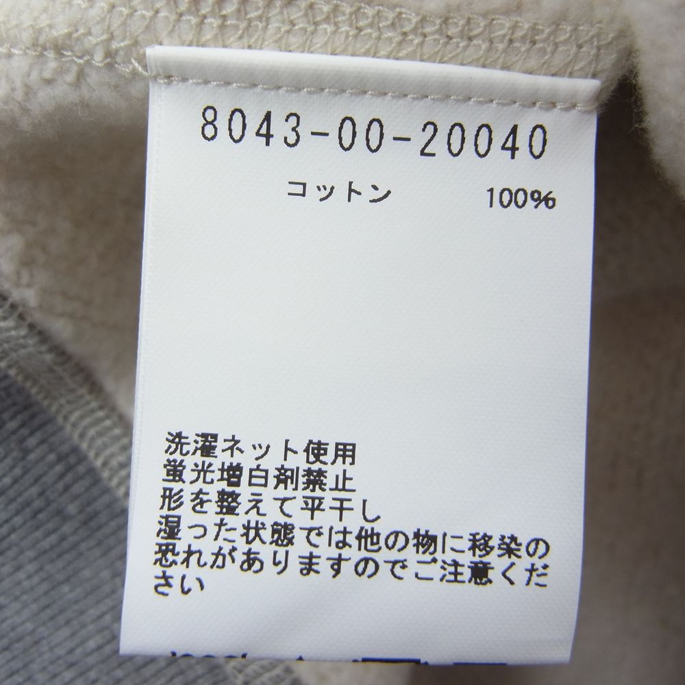 Nigel Cabourn ナイジェルケーボン 8043-00-20040 50's MIX PARKA スウェット パーカー グレー系 46【新古品】【未使用】【中古】