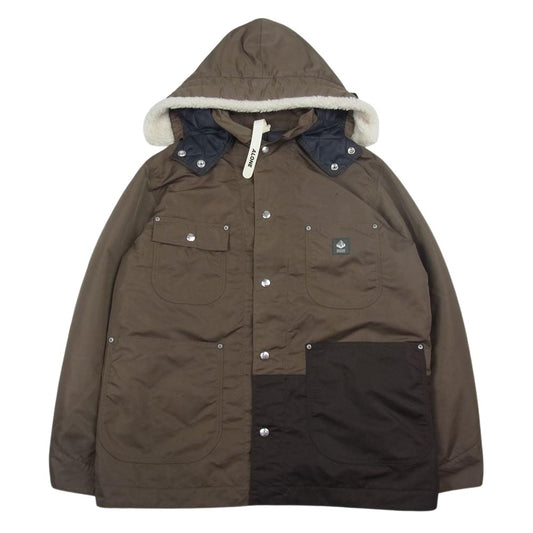 MOUNTAIN RESEARCH マウンテンリサーチ MTR-3354 Logger JKT ロガー ナイロン パーカー ジャケット ブラウン系 S【中古】
