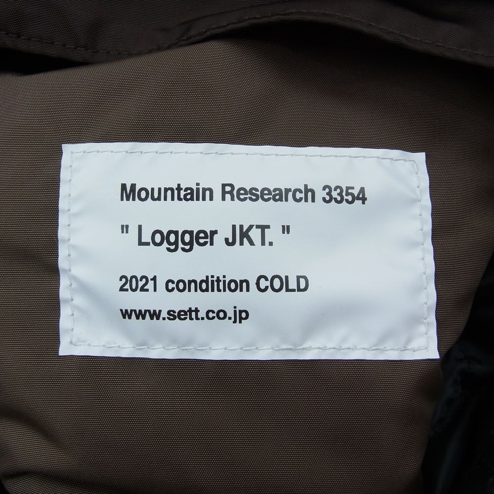 MOUNTAIN RESEARCH マウンテンリサーチ MTR-3354 Logger JKT ロガー ナイロン パーカー ジャケット ブラウン系 S【中古】