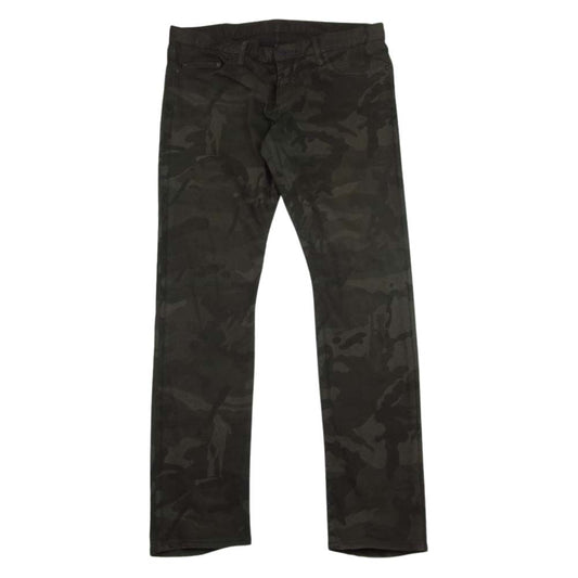 HYSTERIC GLAMOUR ヒステリックグラマー 0243AP19 カモ ストレッチ スキニー パンツ  カーキ系 34【中古】