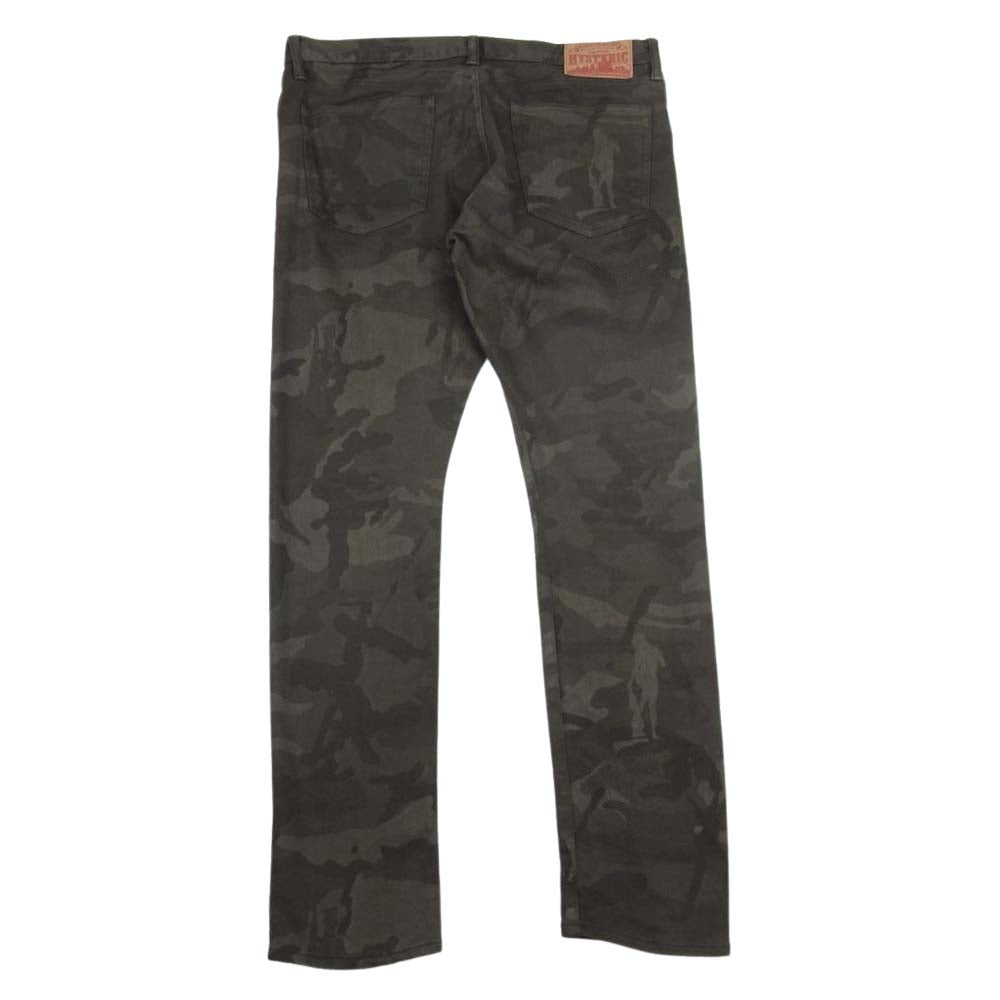 HYSTERIC GLAMOUR ヒステリックグラマー 0243AP19 カモ ストレッチ スキニー パンツ  カーキ系 34【中古】