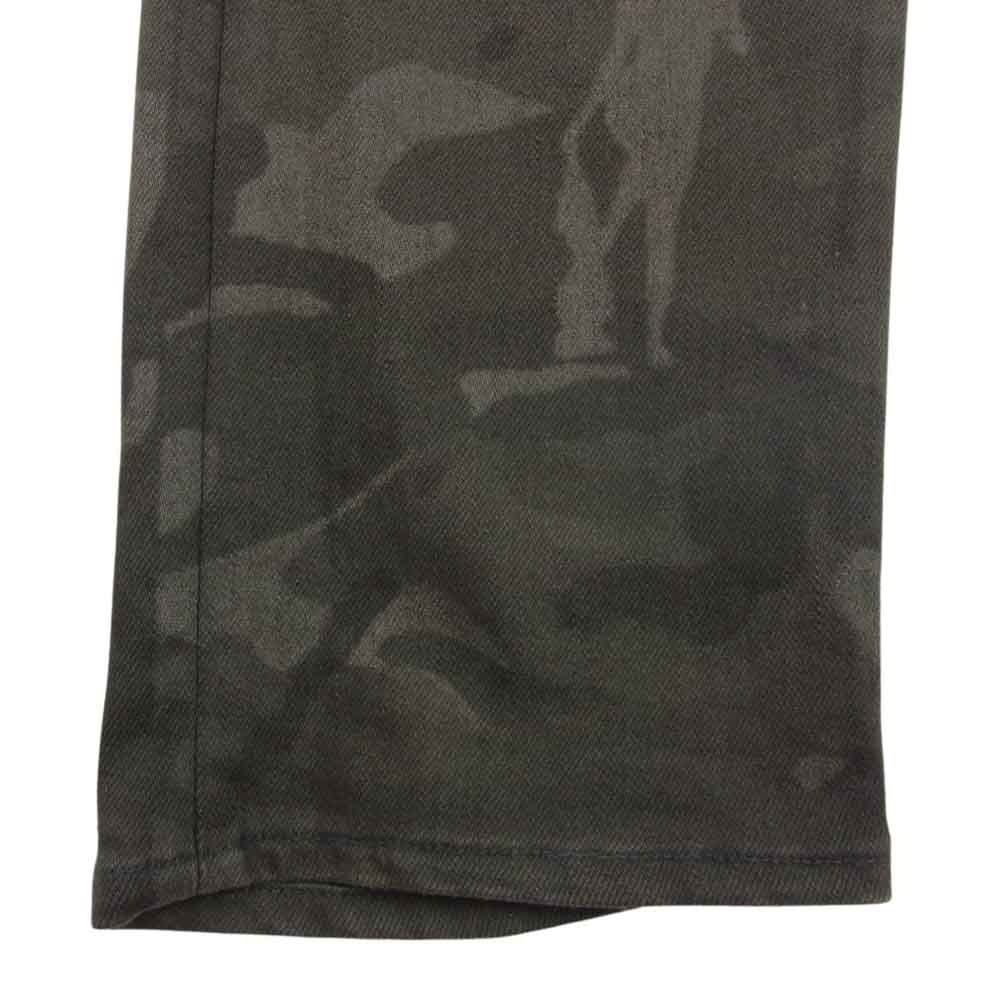 HYSTERIC GLAMOUR ヒステリックグラマー 0243AP19 カモ ストレッチ スキニー パンツ  カーキ系 34【中古】