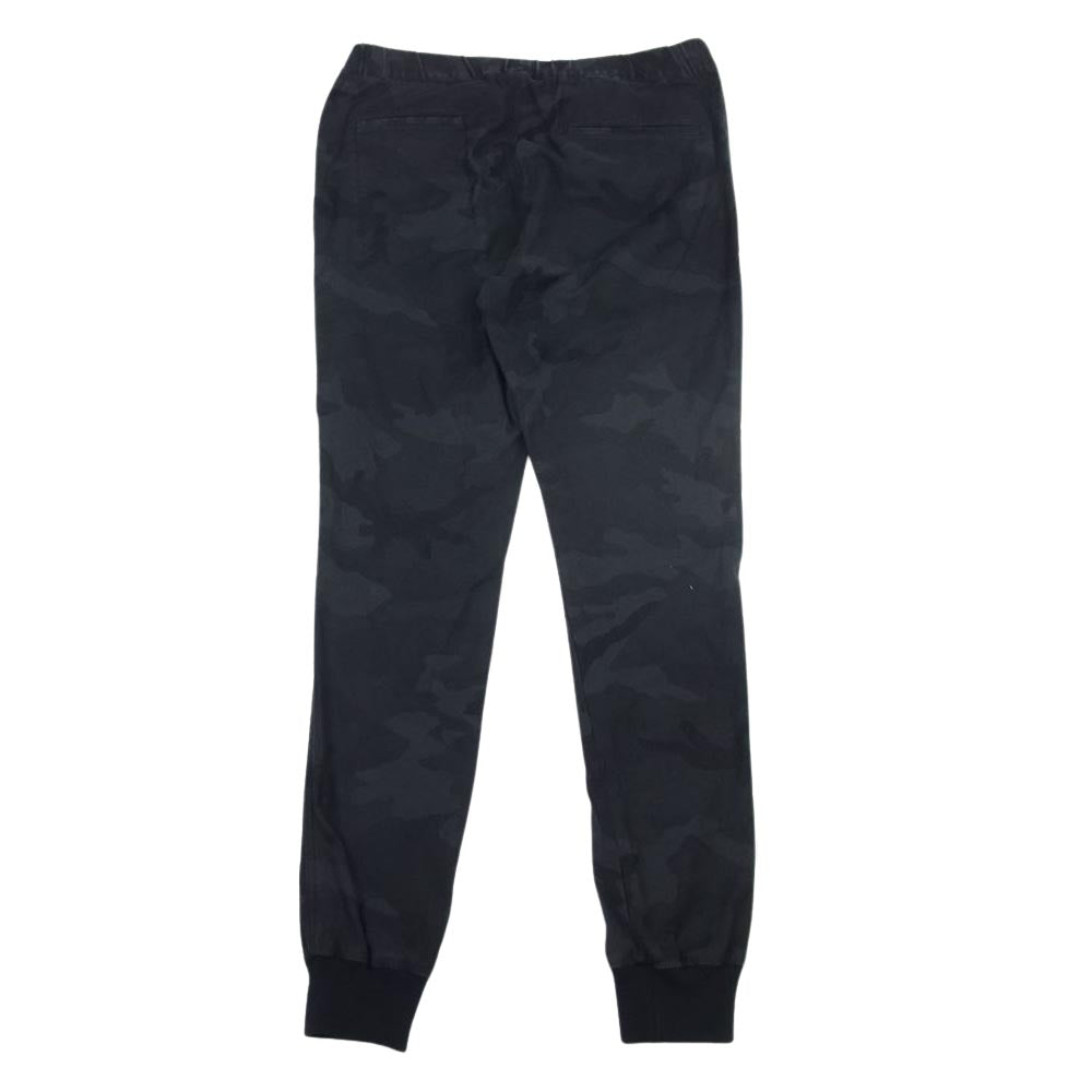 uniform experiment ユニフォームエクスペリメント UE-167047 STRETCH EASY PANT ストレッチ イージー カモフラ スウェット パンツ ブラック系 3【中古】