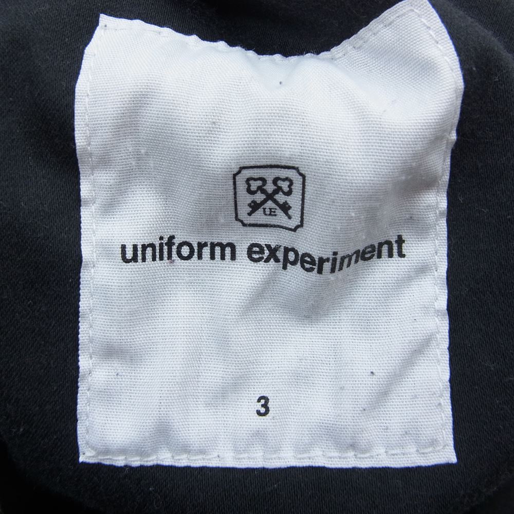 uniform experiment ユニフォームエクスペリメント UE-167047 STRETCH EASY PANT ストレッチ イージー カモフラ スウェット パンツ ブラック系 3【中古】