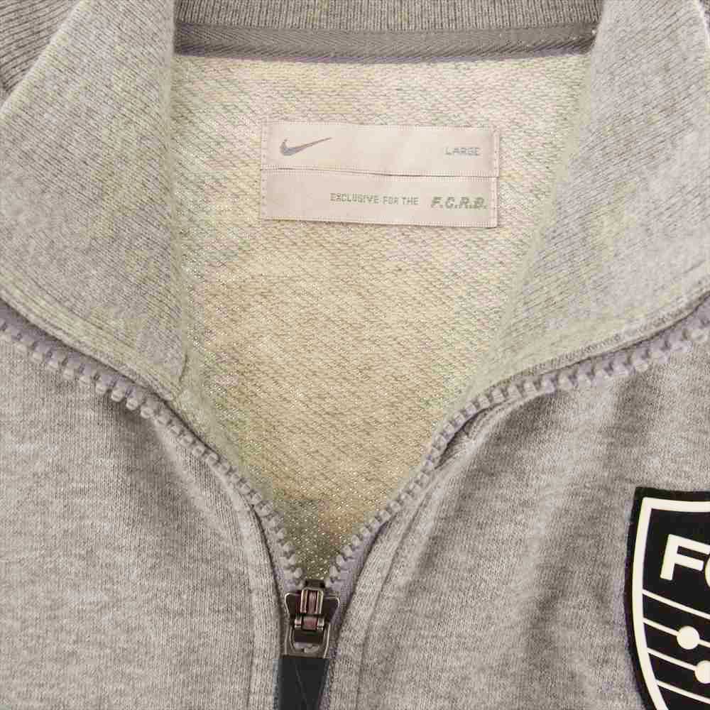 F.C.R.B. エフシーアールビー 319026 ロゴワッペン カモフラ ZIP フルジップ スウェット グレー系 L【中古】
