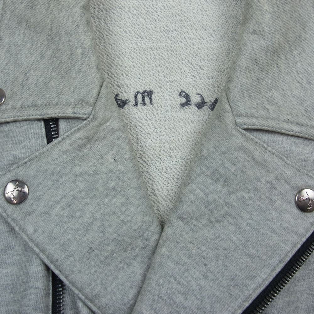 ROAR ロアー 14AW 14FRB-05A 二丁拳銃 バック 刺繍 ダブルライダースジャケット グレー系 3【中古】