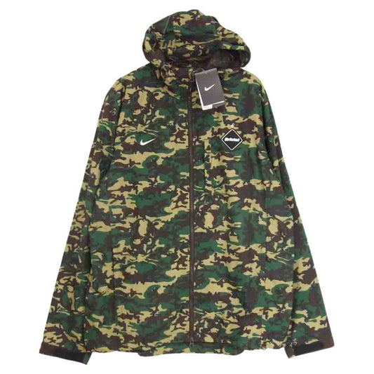 F.C.R.B. エフシーアールビー 534627 NIKE MASTER MIND JAPAN ナイキ マスターマインドジャパン カモ柄 スウッシュ ウォームアップ ジャケット グリーン系 L【新古品】【未使用】【中古】