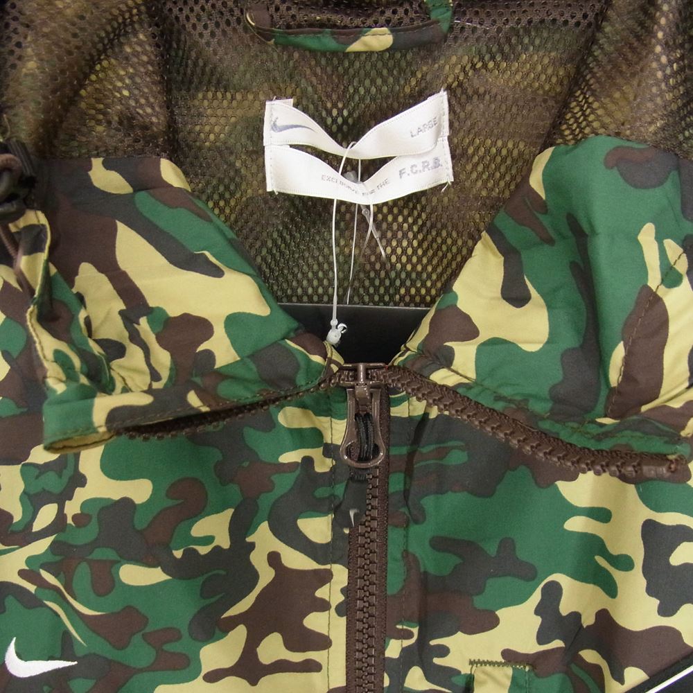F.C.R.B. エフシーアールビー 534627 NIKE MASTER MIND JAPAN ナイキ マスターマインドジャパン カモ柄 スウッシュ ウォームアップ ジャケット グリーン系 L【新古品】【未使用】【中古】