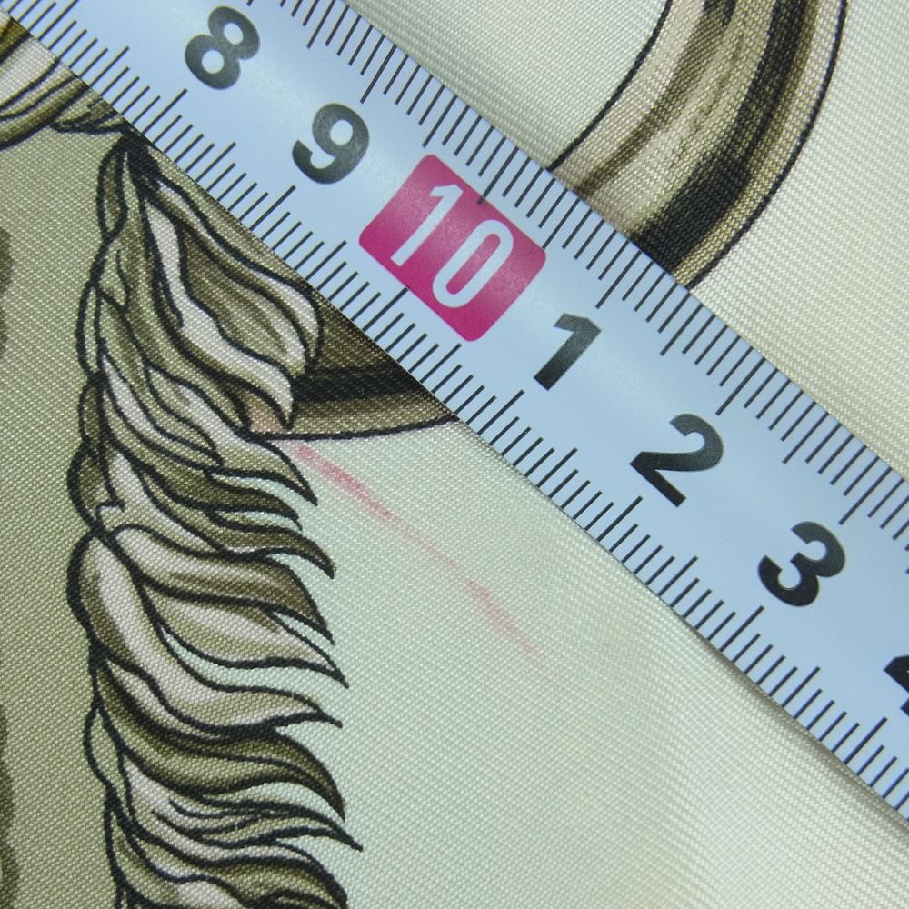 HERMES エルメス カレ 90 LVDOVICVS MAGNVS 白馬 ホース シルク100％ スカーフ scarf ピンク系 オフホワイト系【中古】