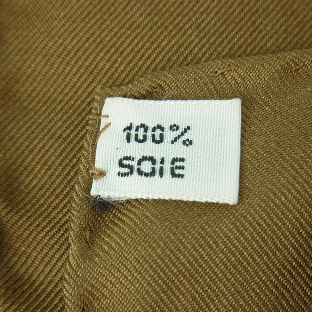 HERMES エルメス カレ 90 INGRID イングリッド フラワー シルク100％ スカーフ scarf ブラウン系 ベージュ系【中古】