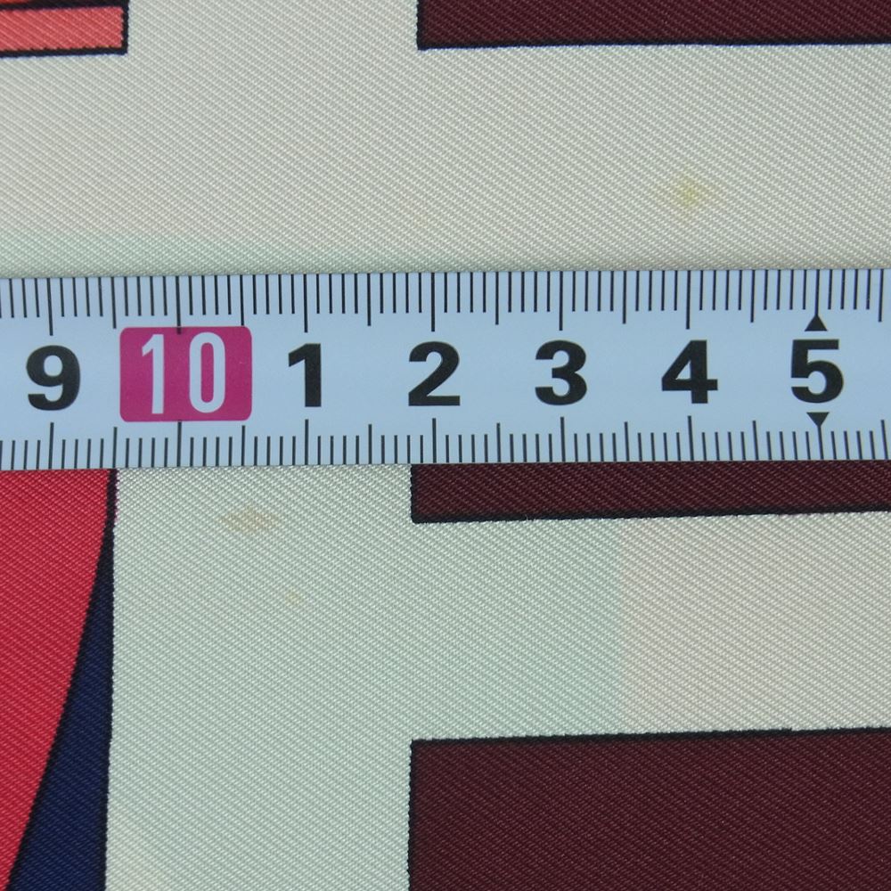 HERMES エルメス カレ 90 RIALTO シルク100％ スカーフ scarf ネイビー系 マルチカラー系【中古】