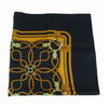 HERMES エルメス カレ 90 黄金の拍車 Eperon d'or シルク100％ スカーフ scarf ブラック系 オレンジ系【中古】