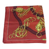 HERMES エルメス カレ 90 紋章 エンブレム シルク100％ スカーフ scarf レッド系【中古】