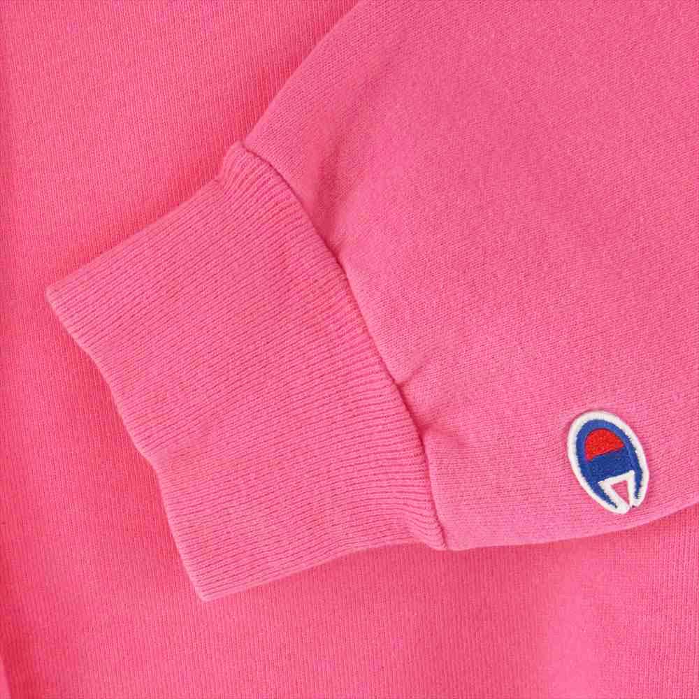 Champion チャンピオン ヴィンテージ 90s USA製 青刺繍タグ 前V スウェット ピンク系 XXL【中古】