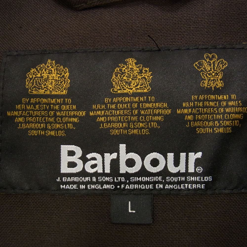 Barbour バブアー 1202140 国内正規品 Bourne Camo Waxed Jacket カーキ系 L【美品】【中古】