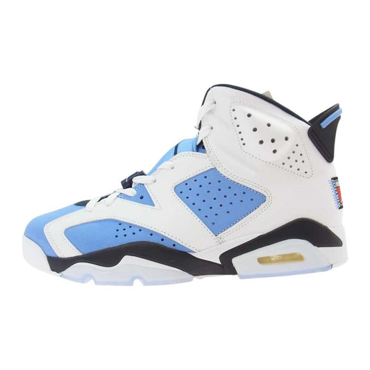 NIKE ナイキ CT8529-410 AIR JORDAN 6 UNC UNIVERSITY BLUE エアジョーダン ユニバーシティ ブルー スニーカー ホワイト系 ライトブルー系 28cm【新古品】【未使用】【中古】