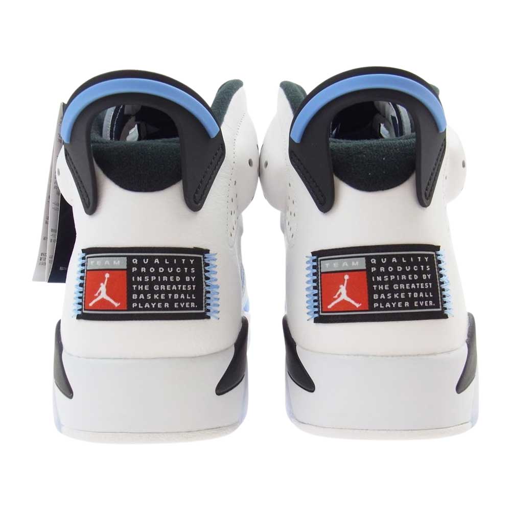 NIKE ナイキ CT8529-410 AIR JORDAN 6 UNC UNIVERSITY BLUE エアジョーダン ユニバーシティ ブルー スニーカー ホワイト系 ライトブルー系 28cm【新古品】【未使用】【中古】