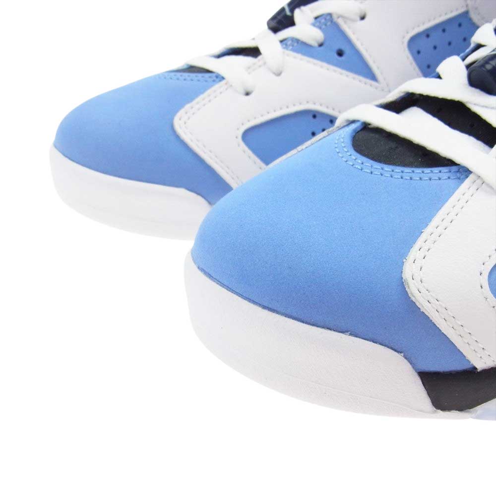 NIKE ナイキ CT8529-410 AIR JORDAN 6 UNC UNIVERSITY BLUE エアジョーダン ユニバーシティ ブルー スニーカー ホワイト系 ライトブルー系 28cm【新古品】【未使用】【中古】