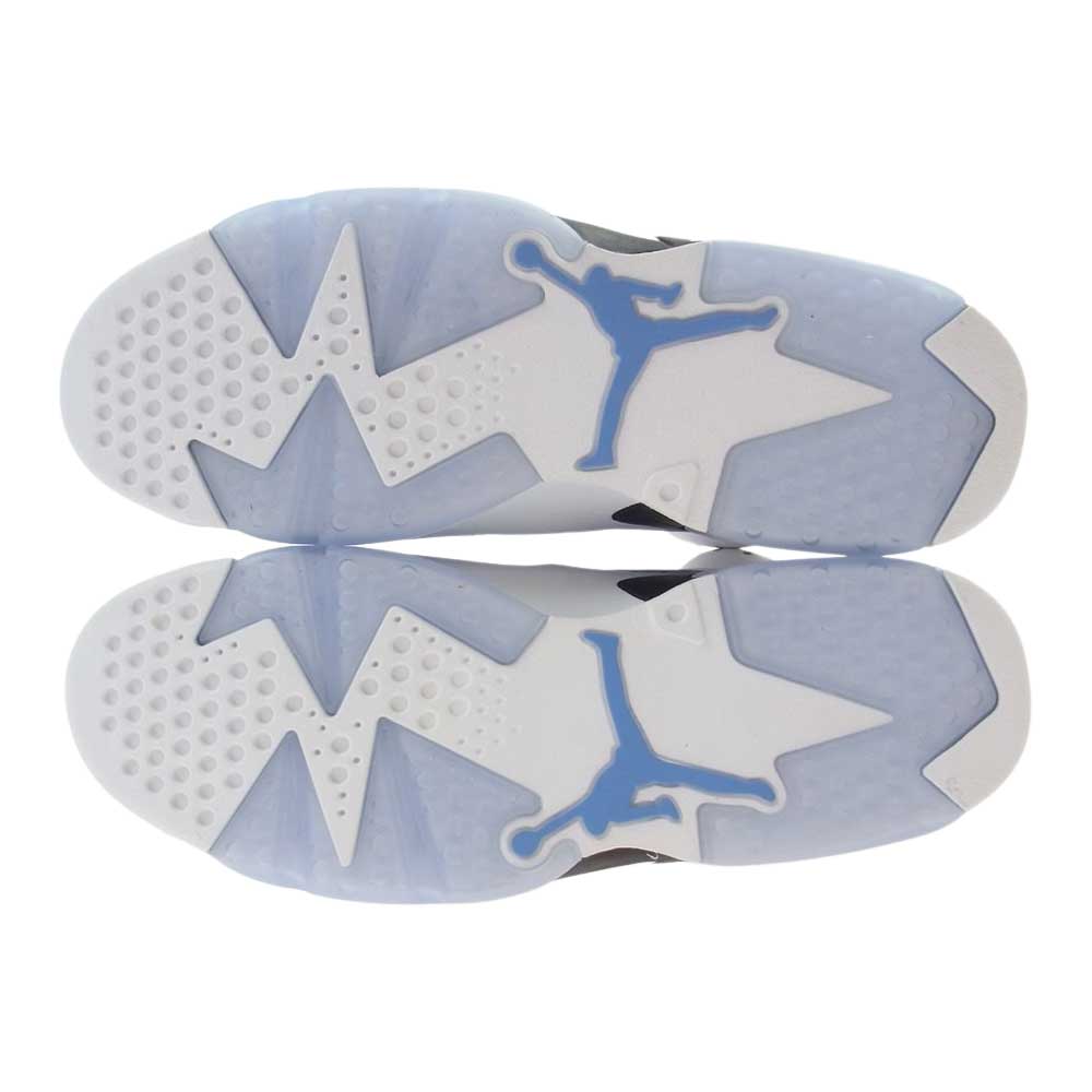 NIKE ナイキ CT8529-410 AIR JORDAN 6 UNC UNIVERSITY BLUE エアジョーダン ユニバーシティ ブルー スニーカー ホワイト系 ライトブルー系 28cm【新古品】【未使用】【中古】