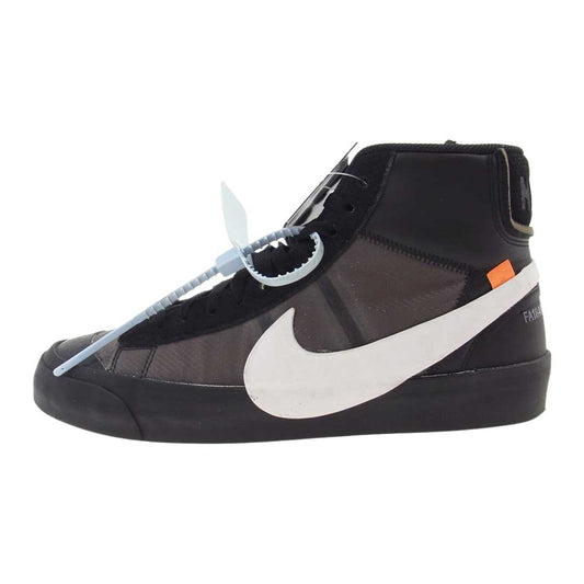 NIKE ナイキ AA3832-001 × OFF-WHITE THE 10 BLAZER MID オフホワイトブレザーミッド スニーカー ブラック系 28cm【新古品】【未使用】【中古】