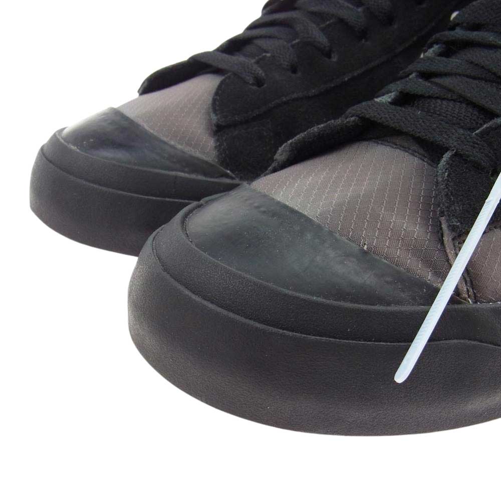 NIKE ナイキ AA3832-001 × OFF-WHITE THE 10 BLAZER MID オフホワイトブレザーミッド スニーカー ブラック系 28cm【新古品】【未使用】【中古】