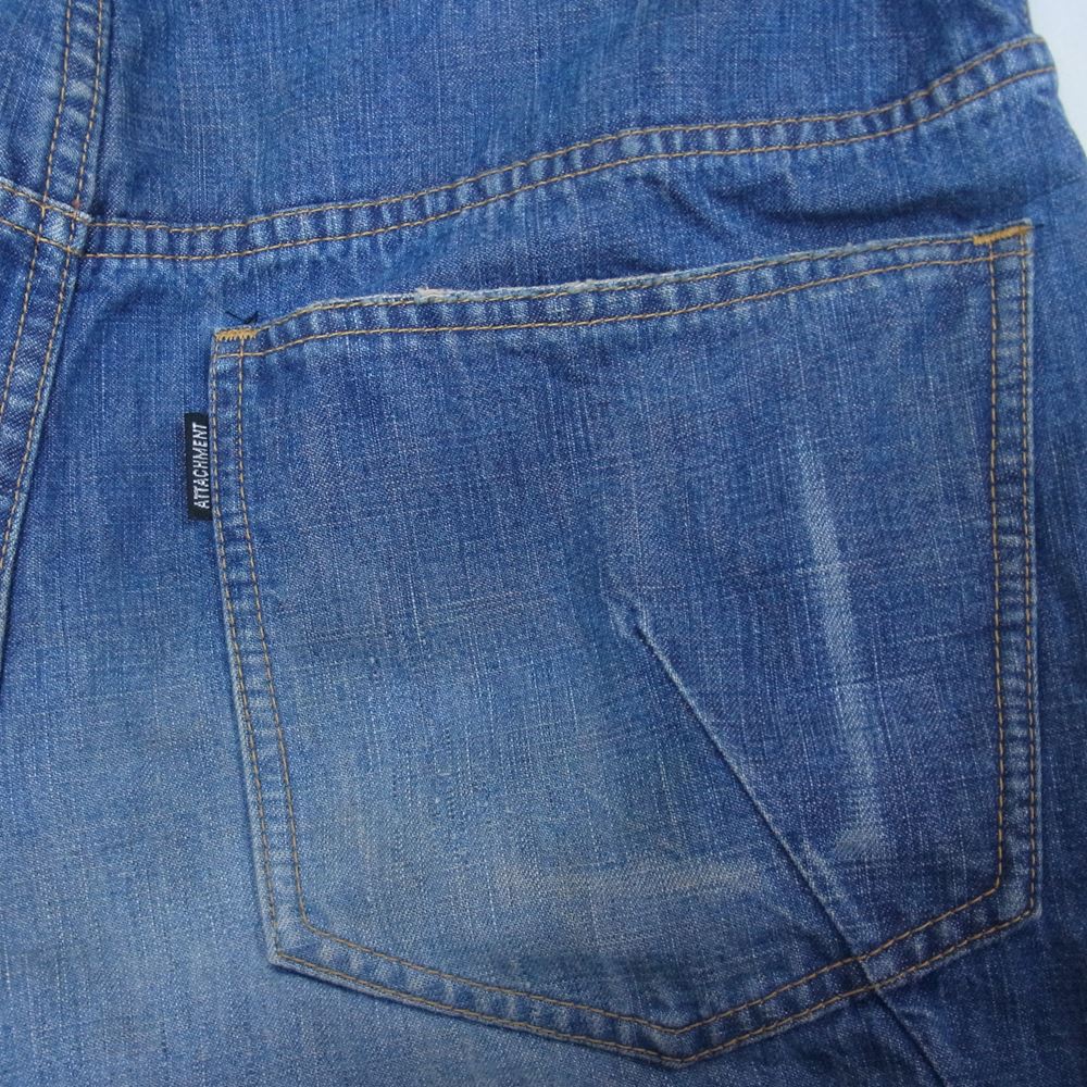 ATTACHMENT アタッチメント デニム オールインワン ツナギ インディゴブルー系 2【中古】