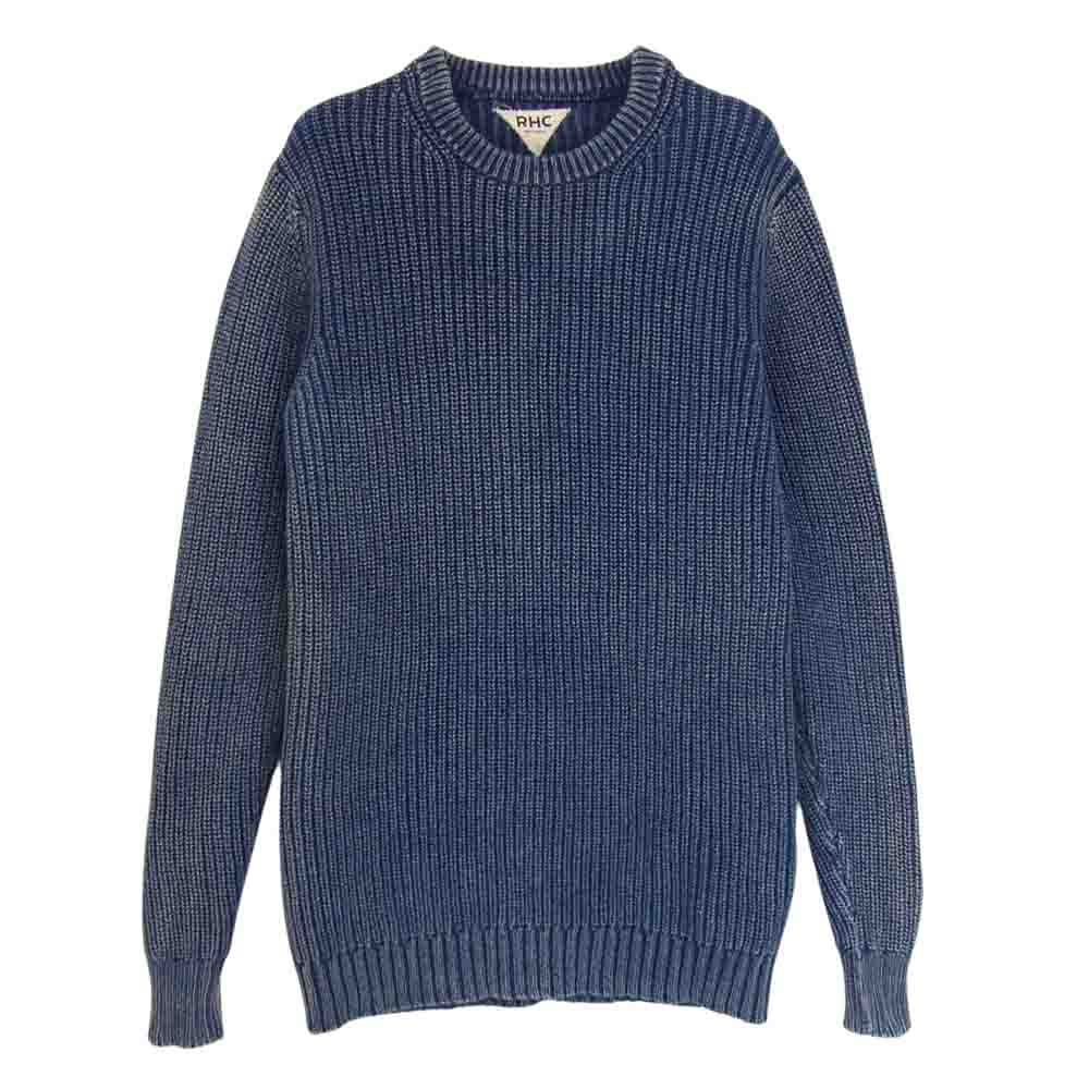 Ron Herman ロンハーマン インディゴ  コットン ニット クルー ブルー系 S【中古】