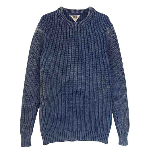 Ron Herman ロンハーマン インディゴ  コットン ニット クルー ブルー系 S【中古】