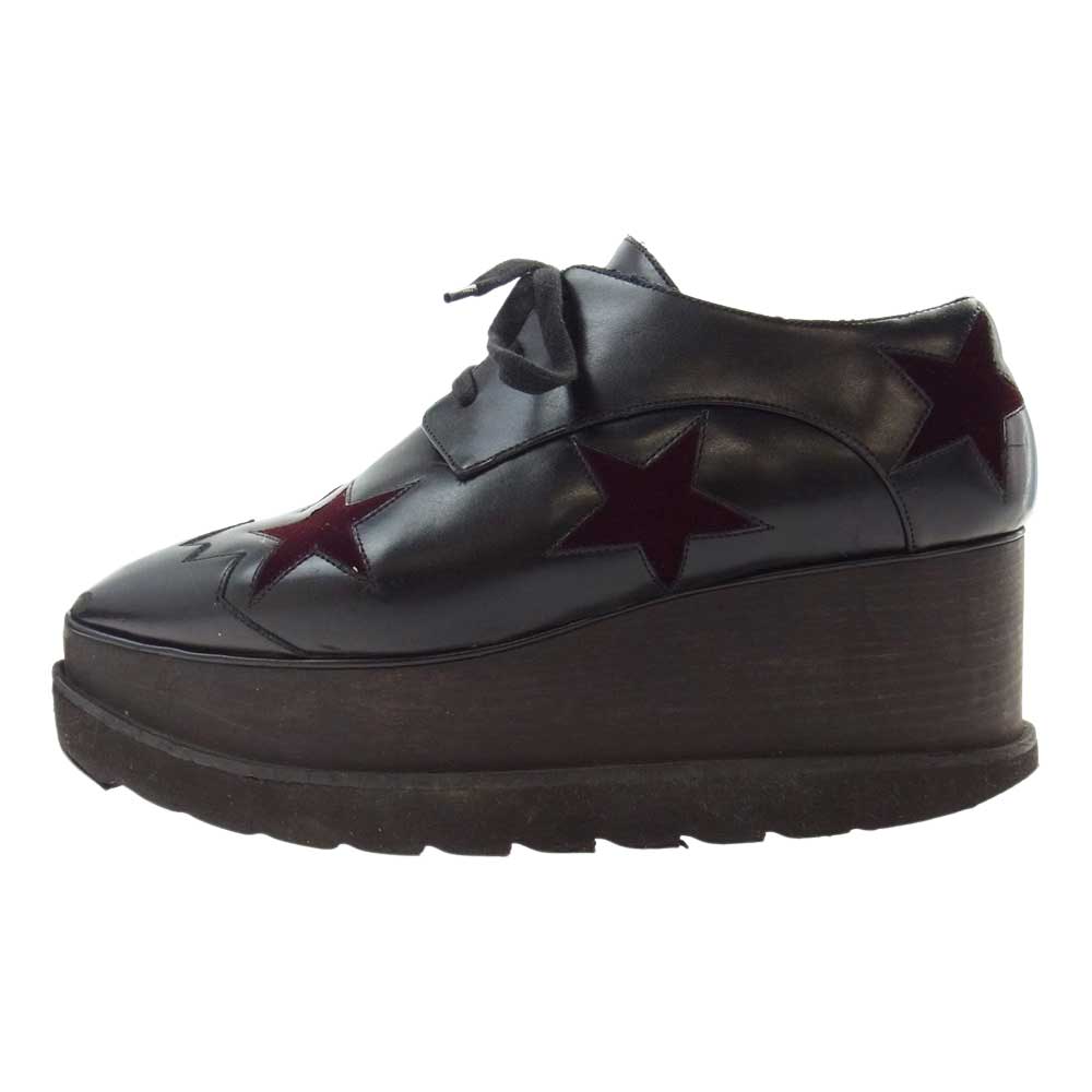 Stella McCartney ステラマッカートニー 363990 ELYSE STAR 厚底 スター シューズ ブラック系 37【中古】